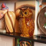 Roasted Ceramic Owl Pot - 16.5 x 16.2 x 8.5 cm  | Fleux | 8
