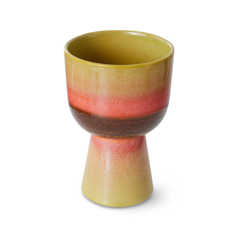 Retro Flower Pot - Ø 16.5 cm - Lime Green