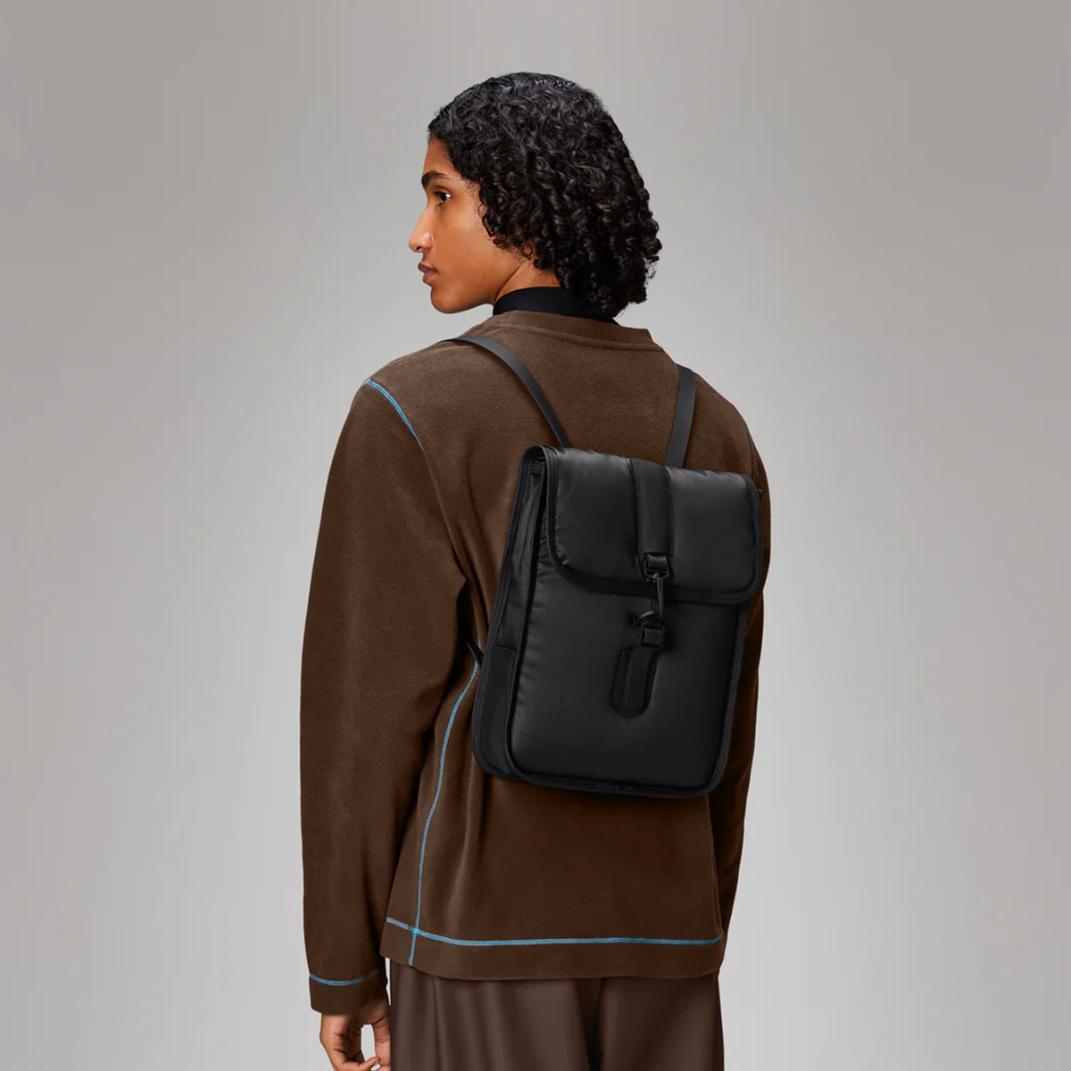RAINS Puffed backpack Micro W3 Dune RAINS Puffed Backpack Micro Dune Backpack – ECRU main image 2