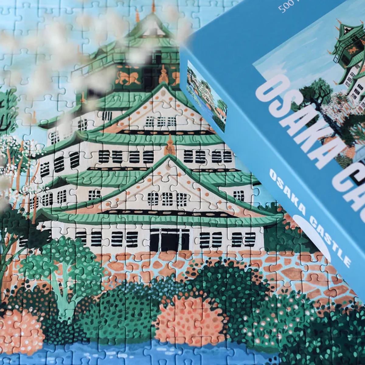 Osaka Castle Puzzle - 500 Pieces - Piecely | Flowers – Fleux