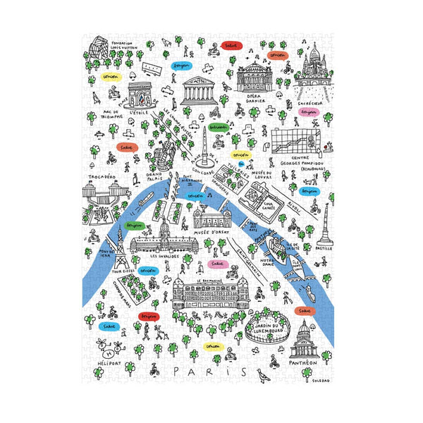 Puzzle Soledad Monuments De Paris - 48 cm x 68 cm