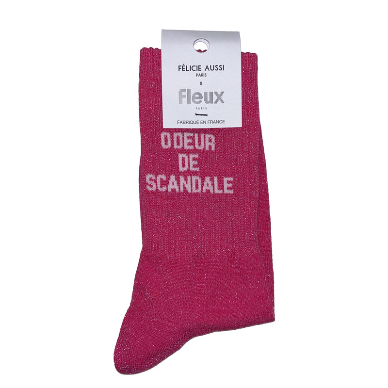Chaussettes Odeur de scandale - 36/40 - Fuchsia