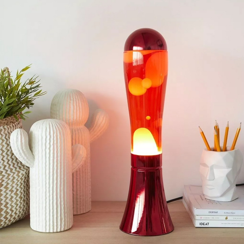 magma キャンドルライト Lava Magma Lamp Silver | Flux – Fleux