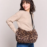 Sac Rosa Teddy en fourrure - Léopard
