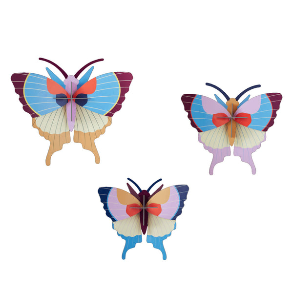Set De 3 Décorations Murale Plum Fringe Butterflies