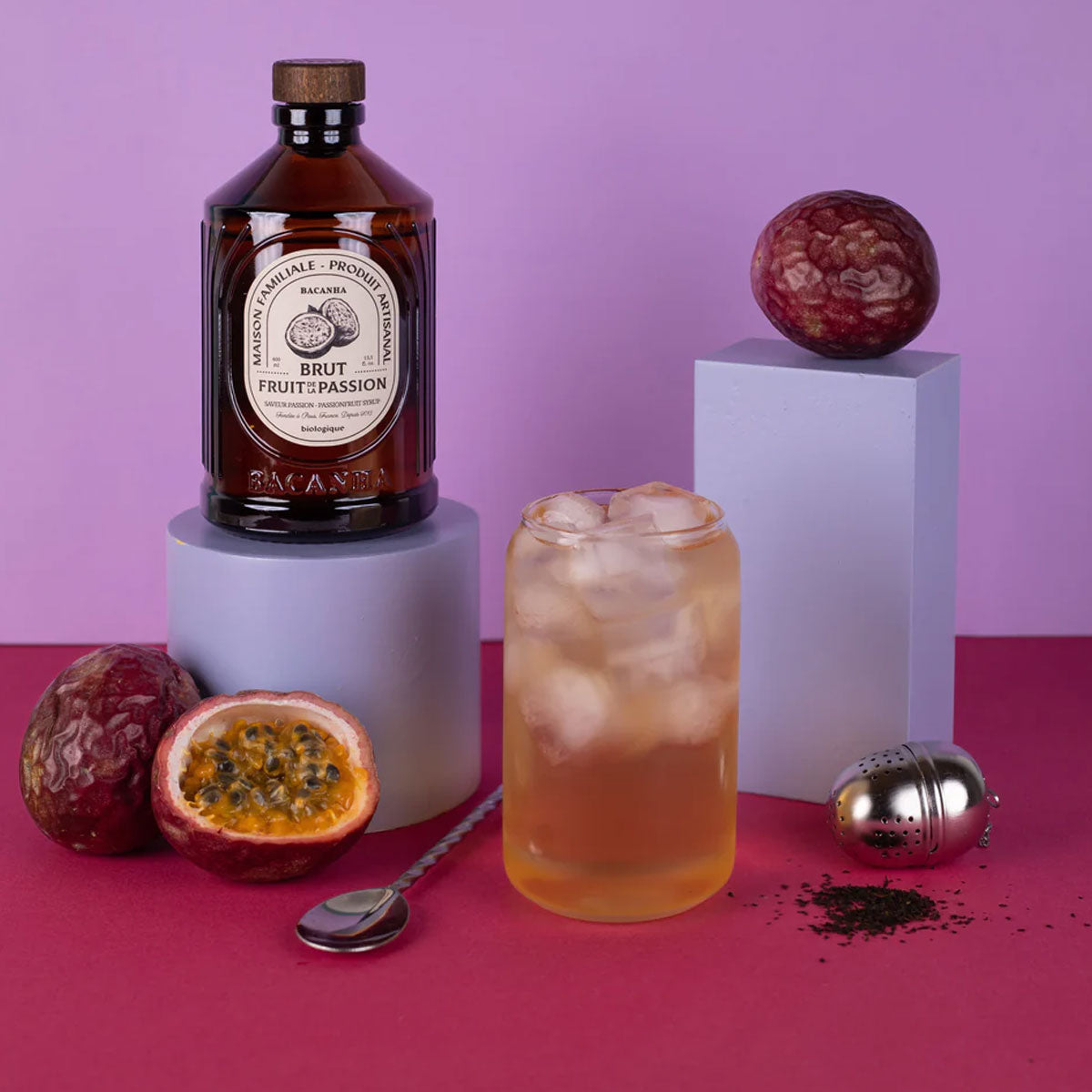 Organic Passion Fruit Raw Syrup 400 ml – Fleux - Main Image