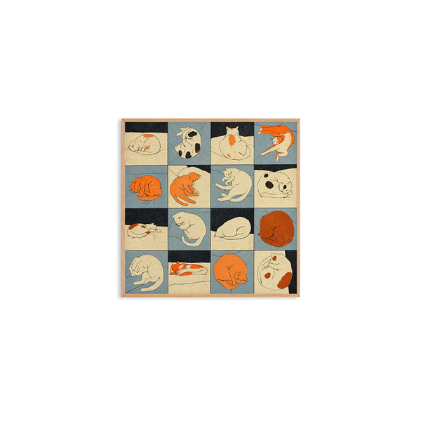 Affiche Sleeping Cat - 50 x 50 cm