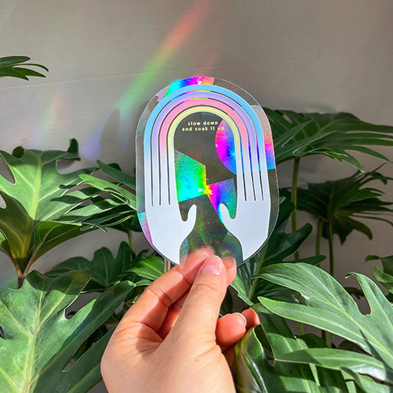 Sticker Arc-En-Ciel Slow Down And Soak It Up