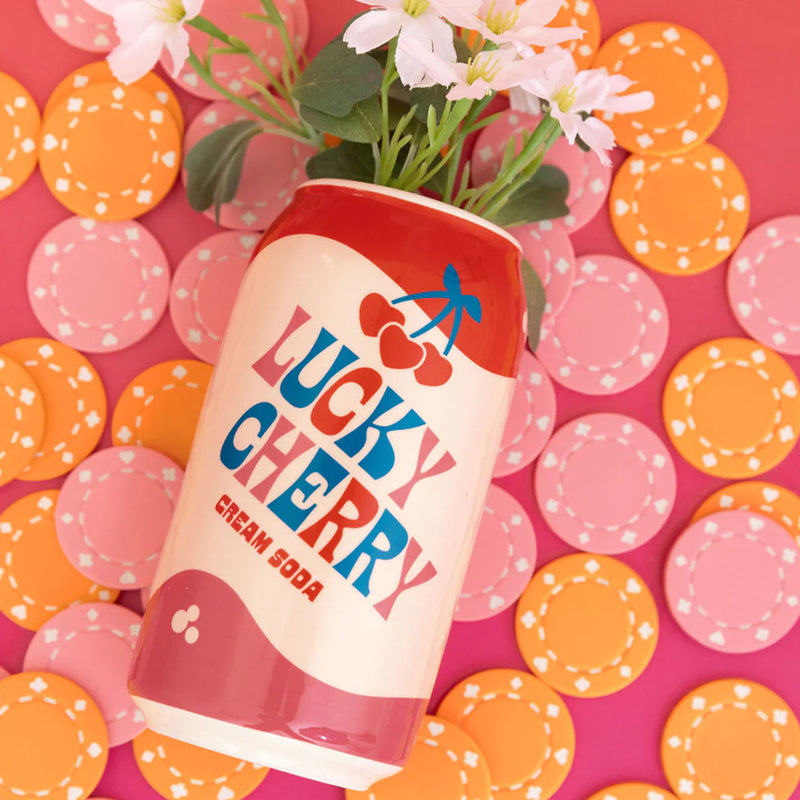 Vase Soda Lucky Cherry Cream