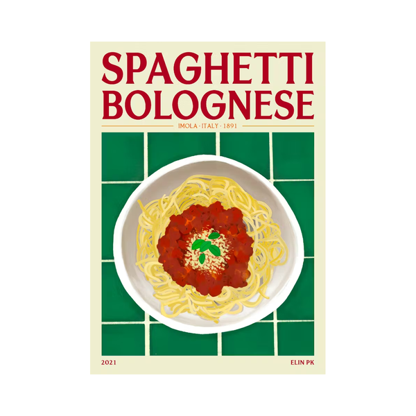 Affiche Spaghetti Bolognese