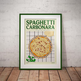 Affiche Spaghetti Carbonara | Fleux | 3