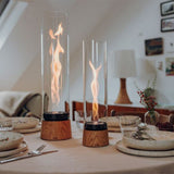 Cheminée / Feu de table Spin Air 900 - Ø 10.6 x 40.5 cm - Chêne | Fleux | 5