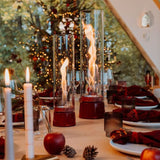 Cheminée / Feu de table Spin Air 900 - Ø 10.6 x 40.5 cm - Émail Rouge | Fleux | 4