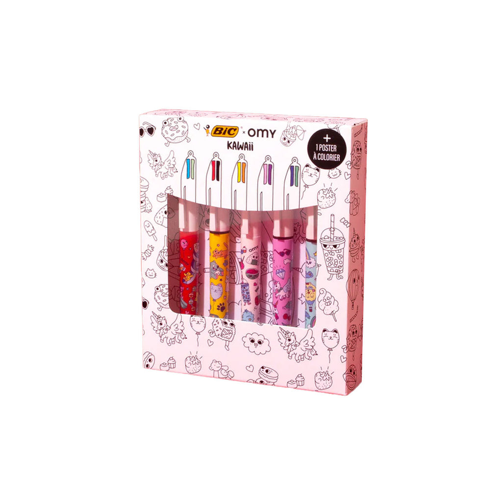Collection BIC 4 Couleurs - BIC x OMY Kawaii - Stylo Bille BIC