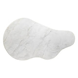 Table basse - Marbre blanc / bois - 135 x 80 x 35 cm | Fleux | 10