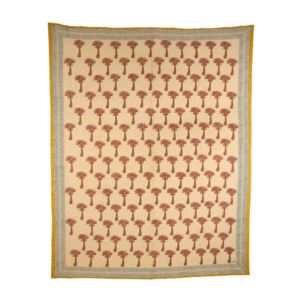 Powder Tiger cotton throw - 220 x 140 cm