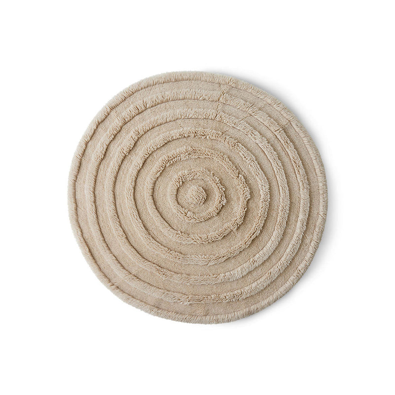 Tapis rond - Crème