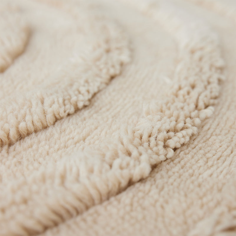Tapis rond - Crème