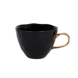 Porcelain Good Morning Mug - Black | Fleux | 6
