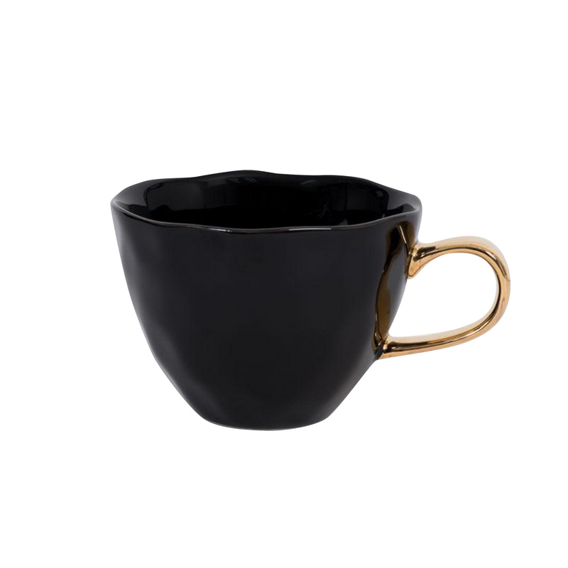 Tasse Good Morning en porcelaine - Noir