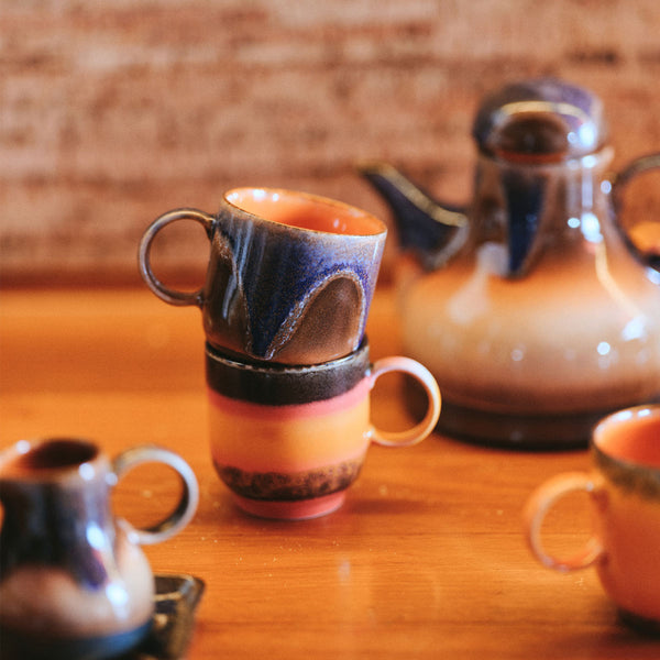 Tasse à Café en Céramique 70'S Arabica - 10.8 x 7.5 x 8 cm