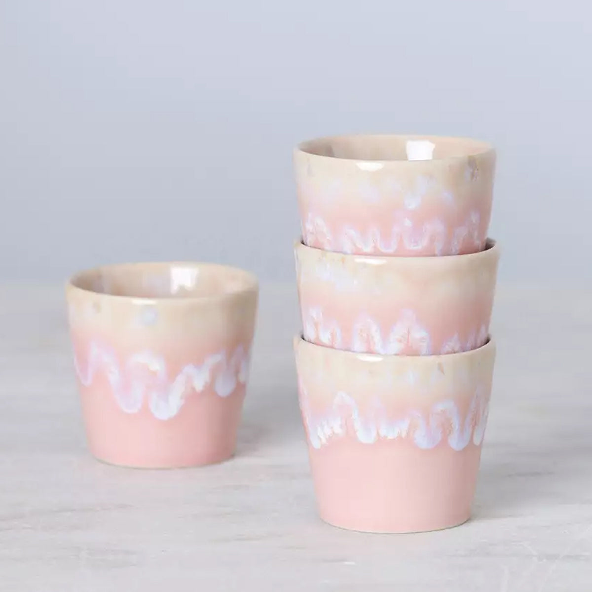 Costa Nova – Boîte En Bois De 8 Tasses à Expresso En Grès Grespresso – Couleurs Variées – Idéal Pour Café, Apéro Ou Décoration