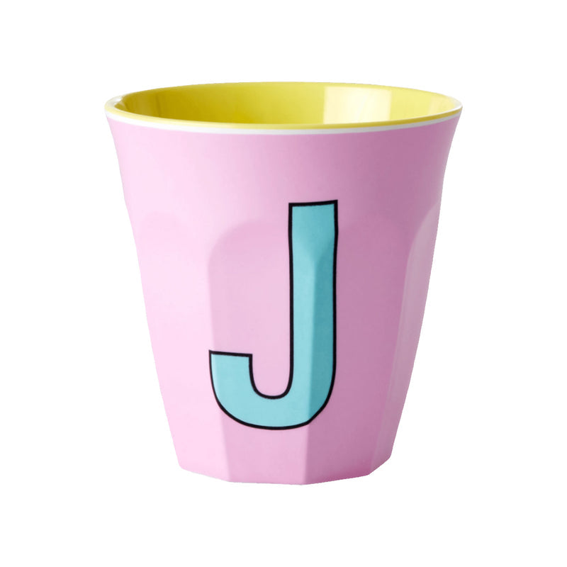 Letter J melamine cup