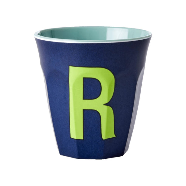 Letter R melamine cup