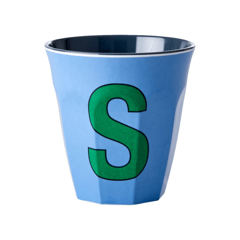 Letter S melamine cup