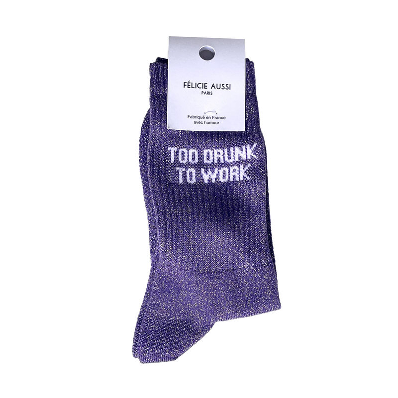 Chaussettes Dépareillées Paillettes Anti Social - Taille 36-42 - Look Original Et Décalé