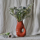 Vase Poisson en céramique Terracotta | Fleux | 5