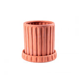 Pot de fleurs avec soucoupe Dorico - Ø 30 cm x 29.5 cm - Terracotta | Fleux | 5