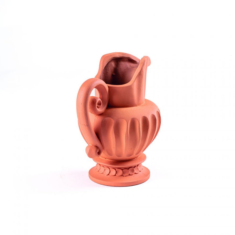 Vase Caraffa - 25 cm x 19 cm x 28 cm - Terracotta