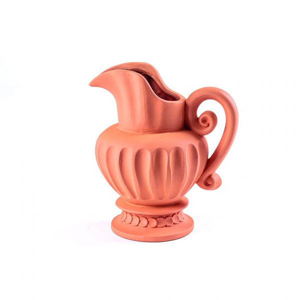 Vase Caraffa - 25 cm x 19 cm x 28 cm - Terracotta