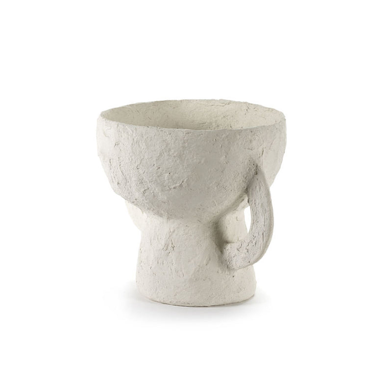 Vase Earth en papier maché - h 22,5 cm