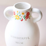 Grand Vase Floral Wonderful Mum en Céramique - h 15.5 cm | Fleux | 6