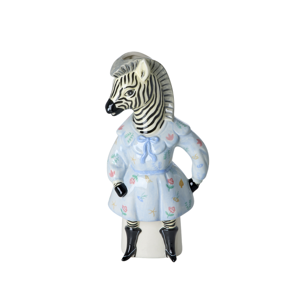 Ceramic Zebra Vase