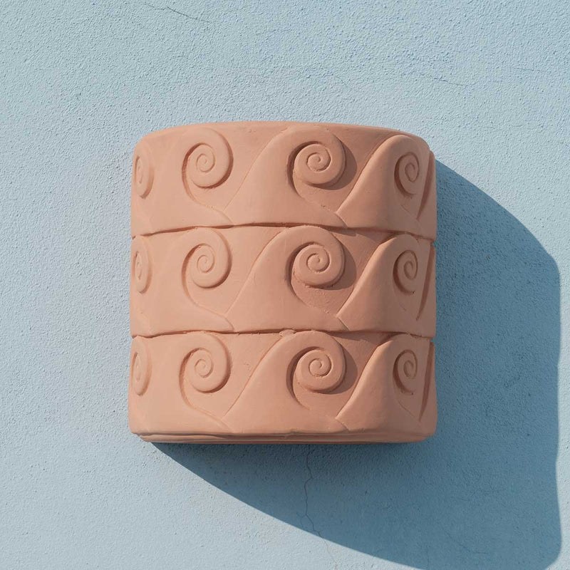 Vase Mural Onde - 25 cm x 16 cm - Terracotta