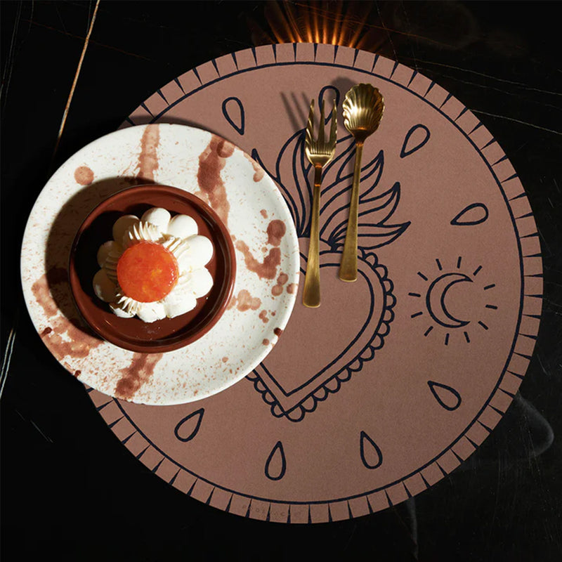 Set de table Rond Amova en vinyle - Ø 38 cm