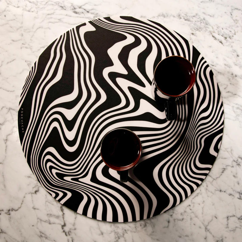 Set de table Rond Kakao en vinyle - Ø 38 cm