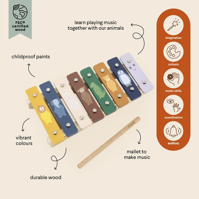 Wooden xylophone