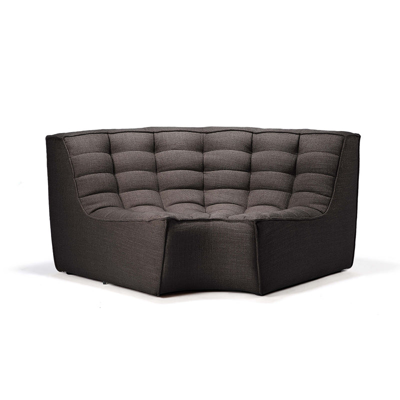 Rounded sofa corner module N701 - Dark gray