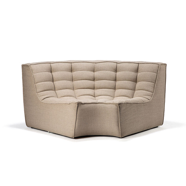 Rounded sofa corner module N701 - Beige