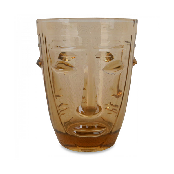 Face water glass - Amber