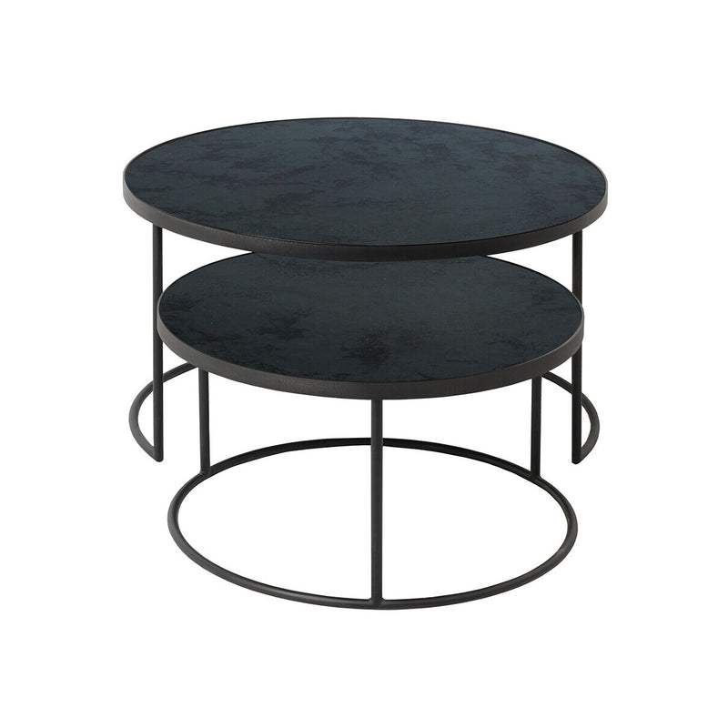 Set of 2 nesting tables Nesting - Charcoal - Ø 92 cm