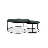 Set of 2 nesting tables Nesting - Charcoal - Ø 92 cm | Fleux | 8