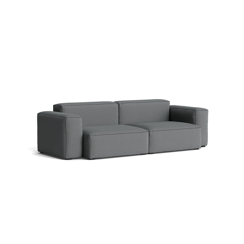 Mags Soft Low 2.5 seater sofa - Combination 1 - Steelcut Trio 153 - Black stitching