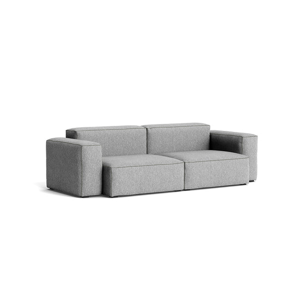 Mags Soft Low 2.5 seater sofa - Combination 1 - Hallingdal 166 - Dark Gray stitching