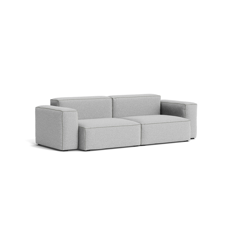 Mags Soft Low 2.5 seater sofa - Combination 1 - Flamiber Gray C8- Dark Gray stitching
