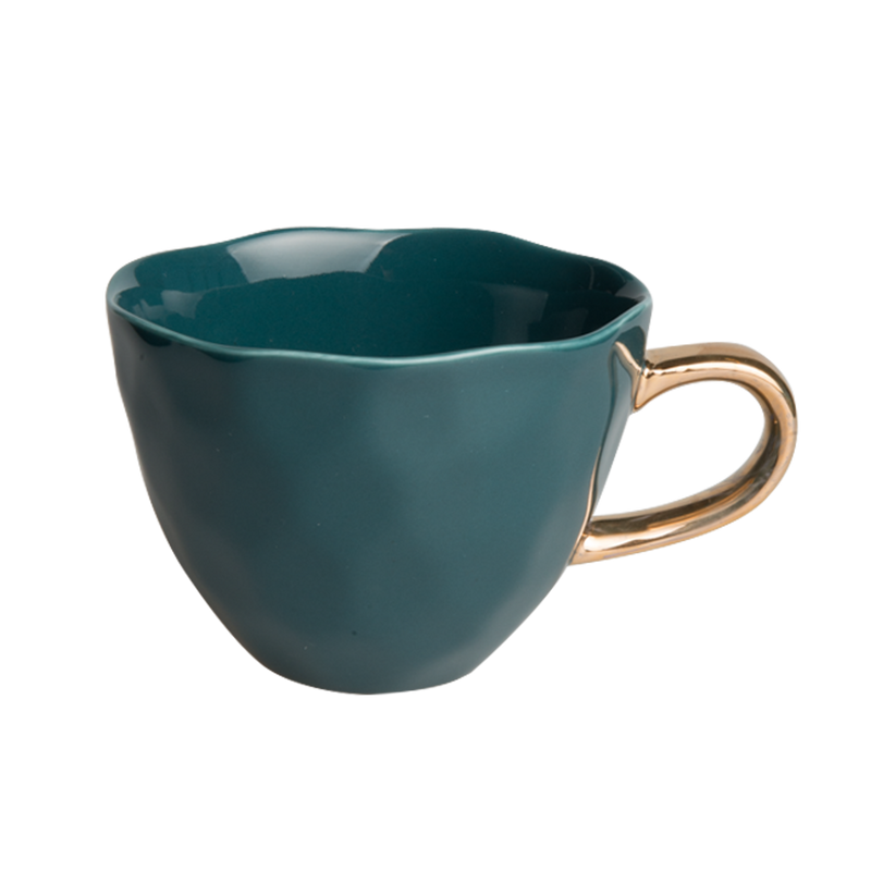 Tasse Good Morning en porcelaine - Bleu Vert